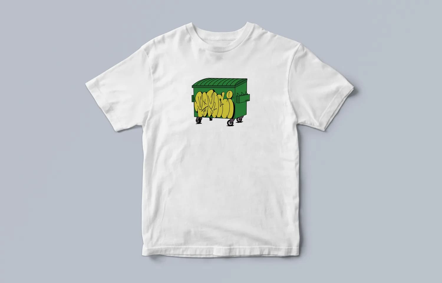 Moroccan Brkasa Graffiti Tee — White | POPONI